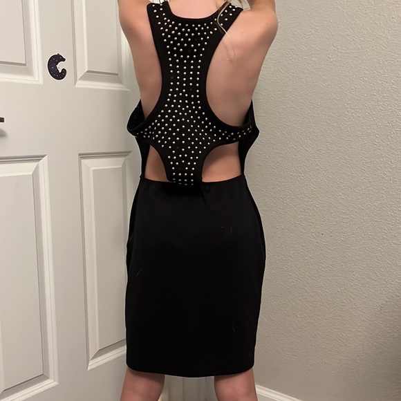 VALENTINE CUT OUT STUDDED 👗 DRESS SZ.SMALL - Picture 1 of 12